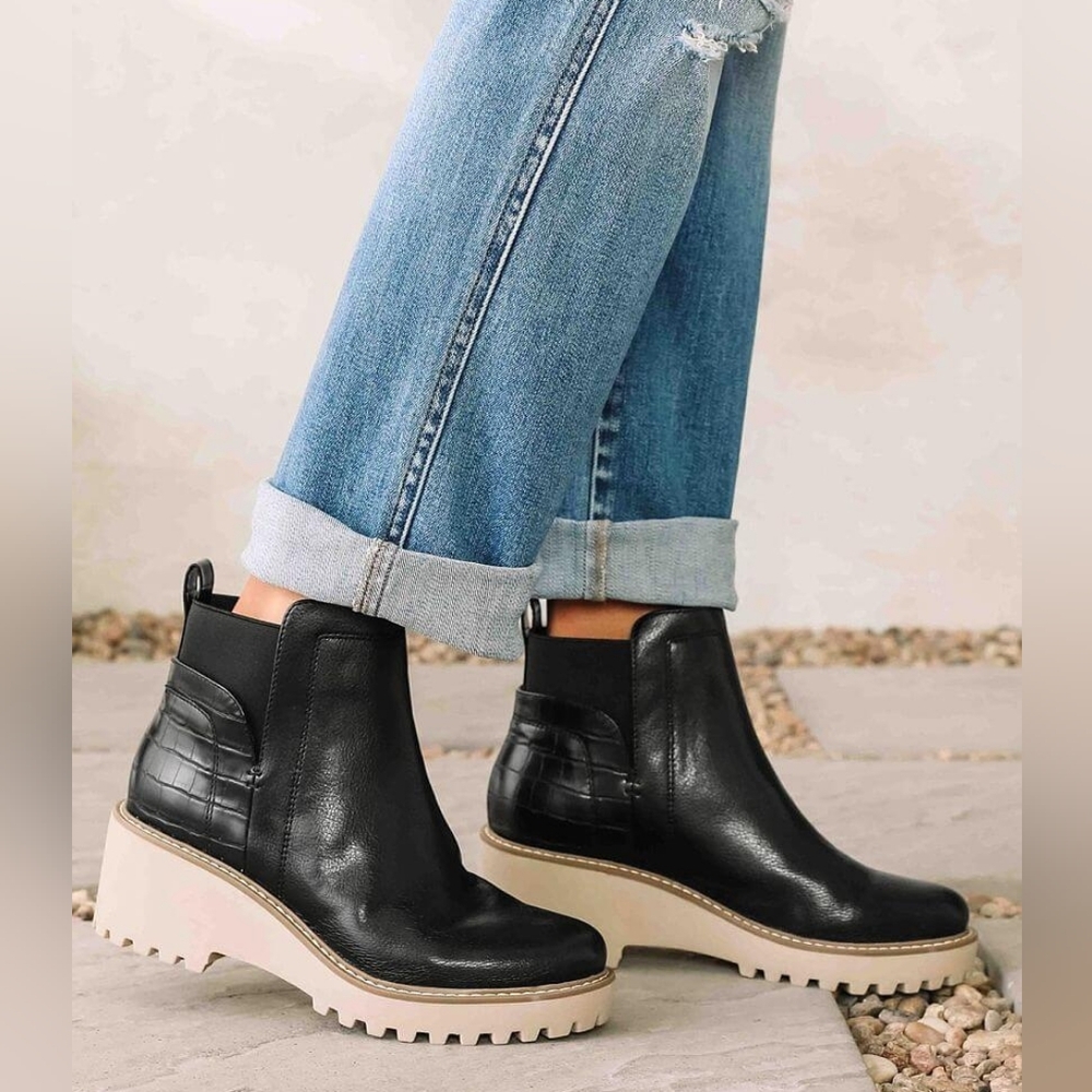 Dolce Vita Relle Botties Chunky Lug Platform Size 8.5